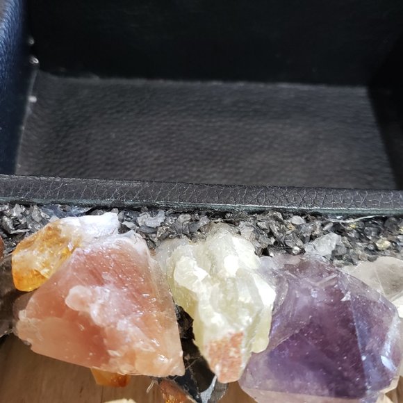 McCoy Crystal Quartz Amethyst Pyrite Cab Jewelry Box Anthropologie Free People - Picture 11 of 16